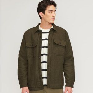 The ReNew Fleece-Lined Heavyweight Overshirt Medium Heathered Green Men’s